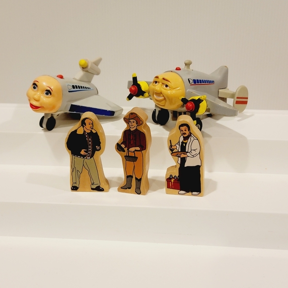 Jay Jay the Jet Plane O ' Malley Family and Plane Wooden Character Set - Picture 2 of 10
